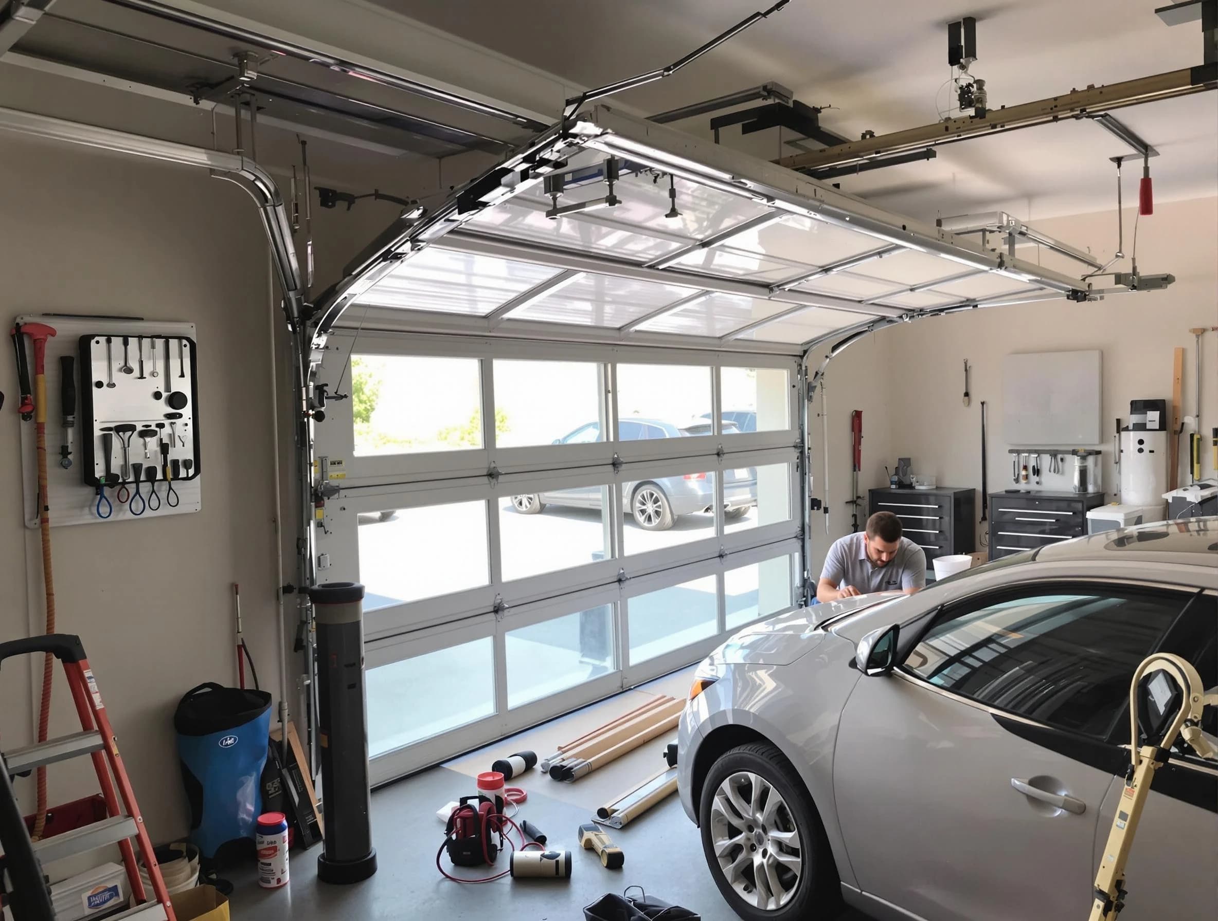 Garage door noise reduction service by West Bountiful Garage Door Repair in West Bountiful