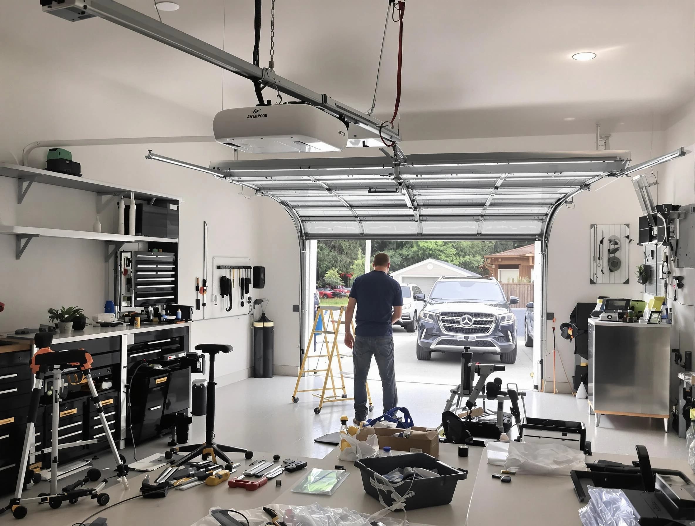 Garage door opener installation by West Bountiful Garage Door Repair in West Bountiful