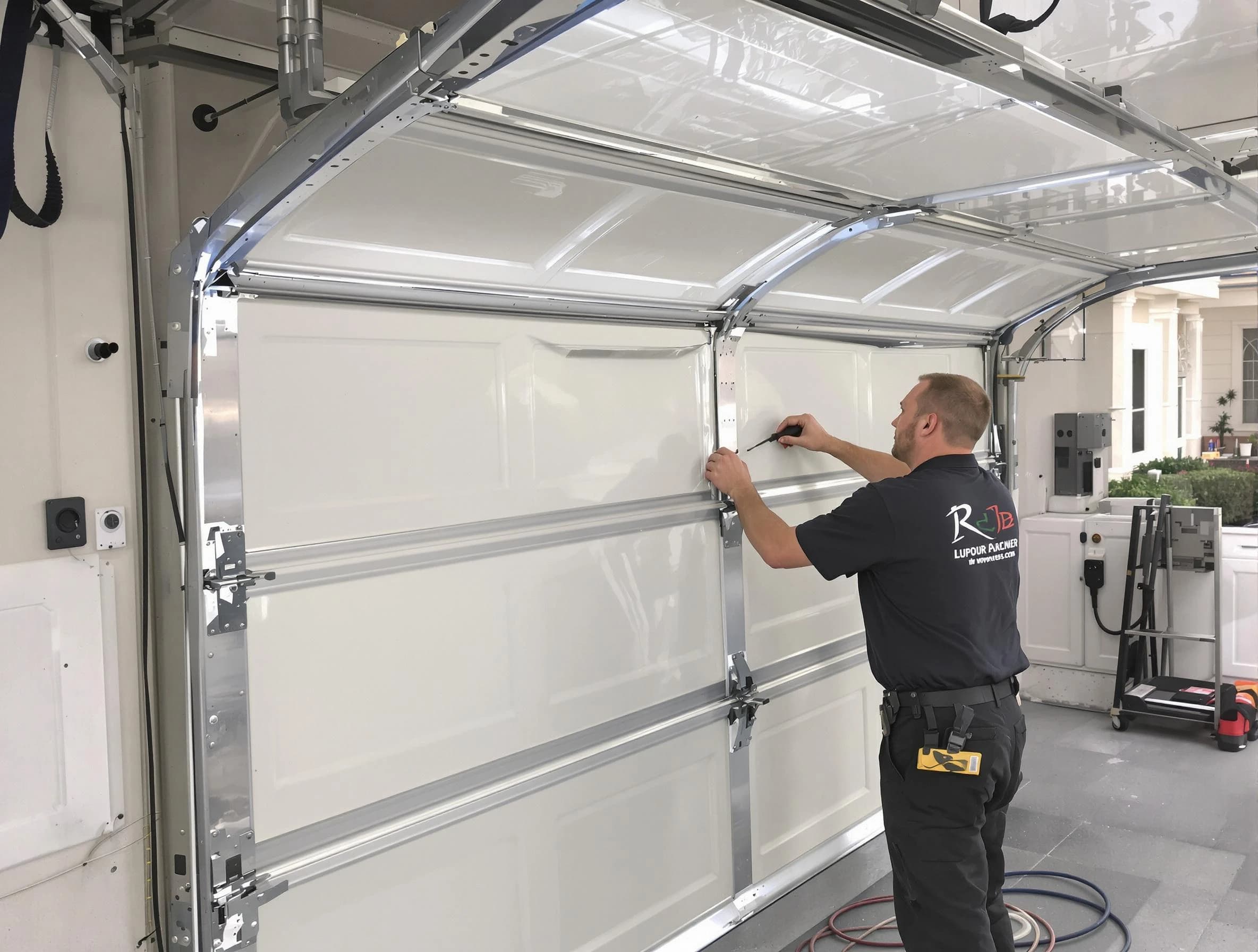 West Bountiful Garage Door Repair professional performing panel repair in West Bountiful