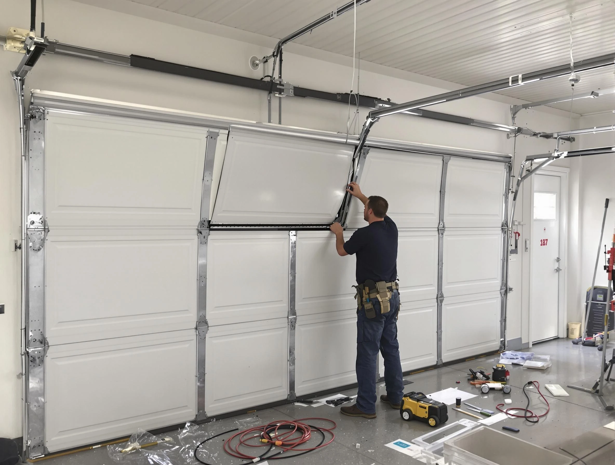 Garage Door Section Replacement in West Bountiful