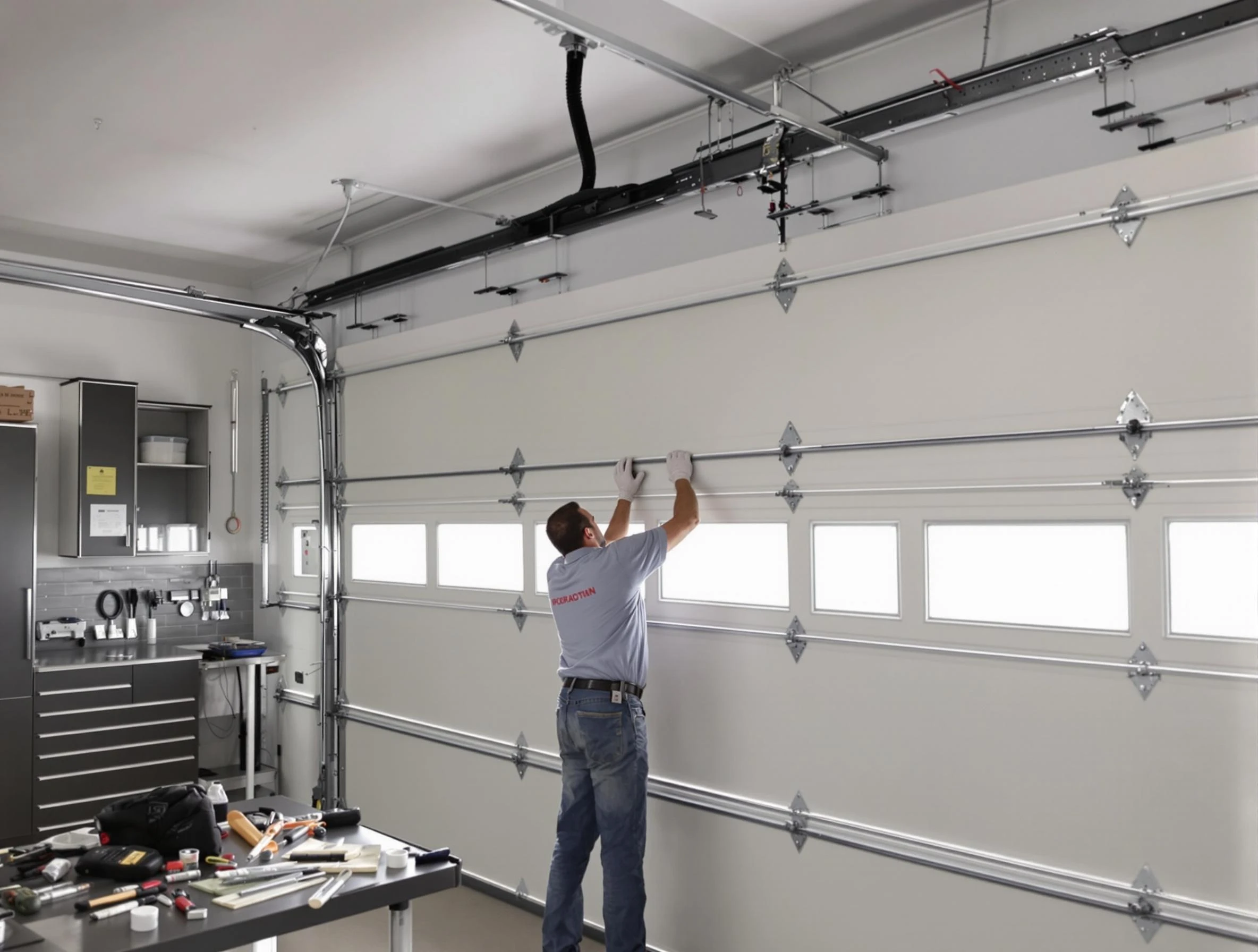 Garage Door Track Repair in West Bountiful