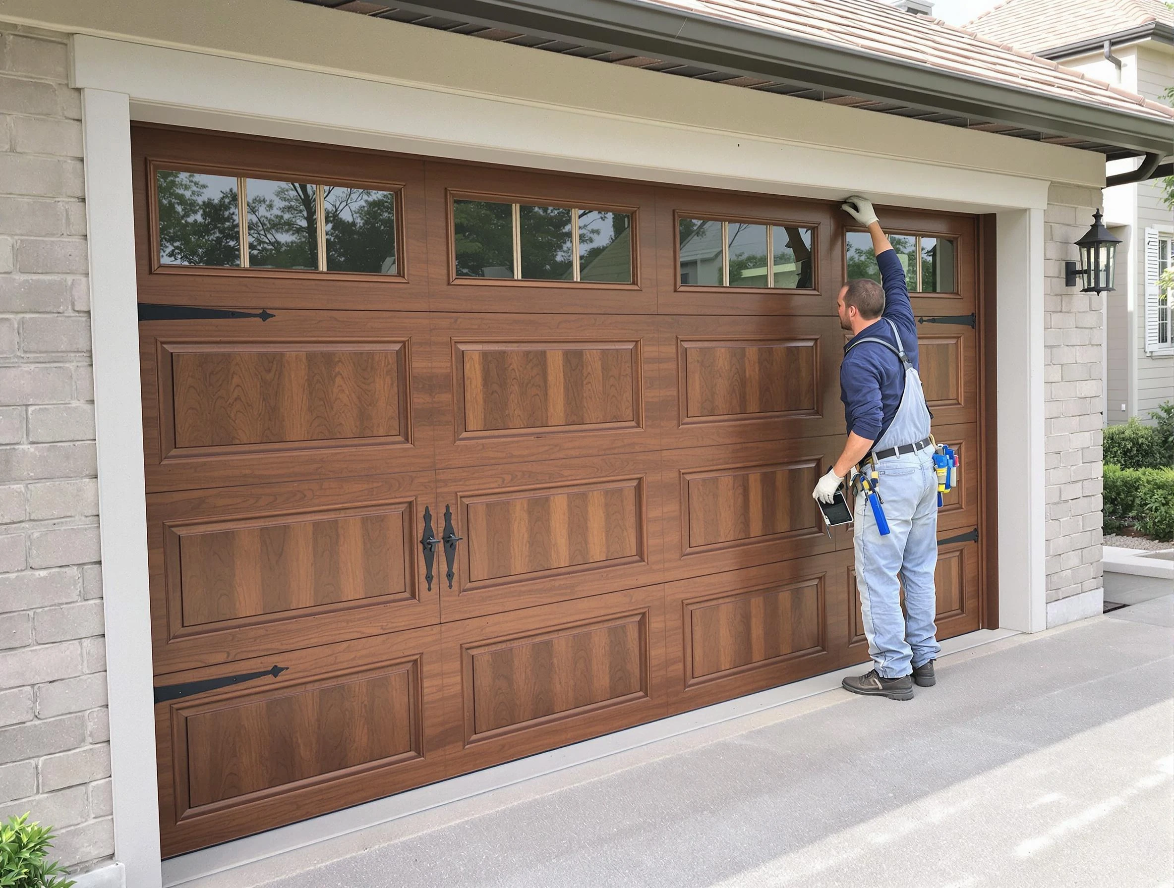 Custom garage door showcase by West Bountiful Garage Door Repair in West Bountiful