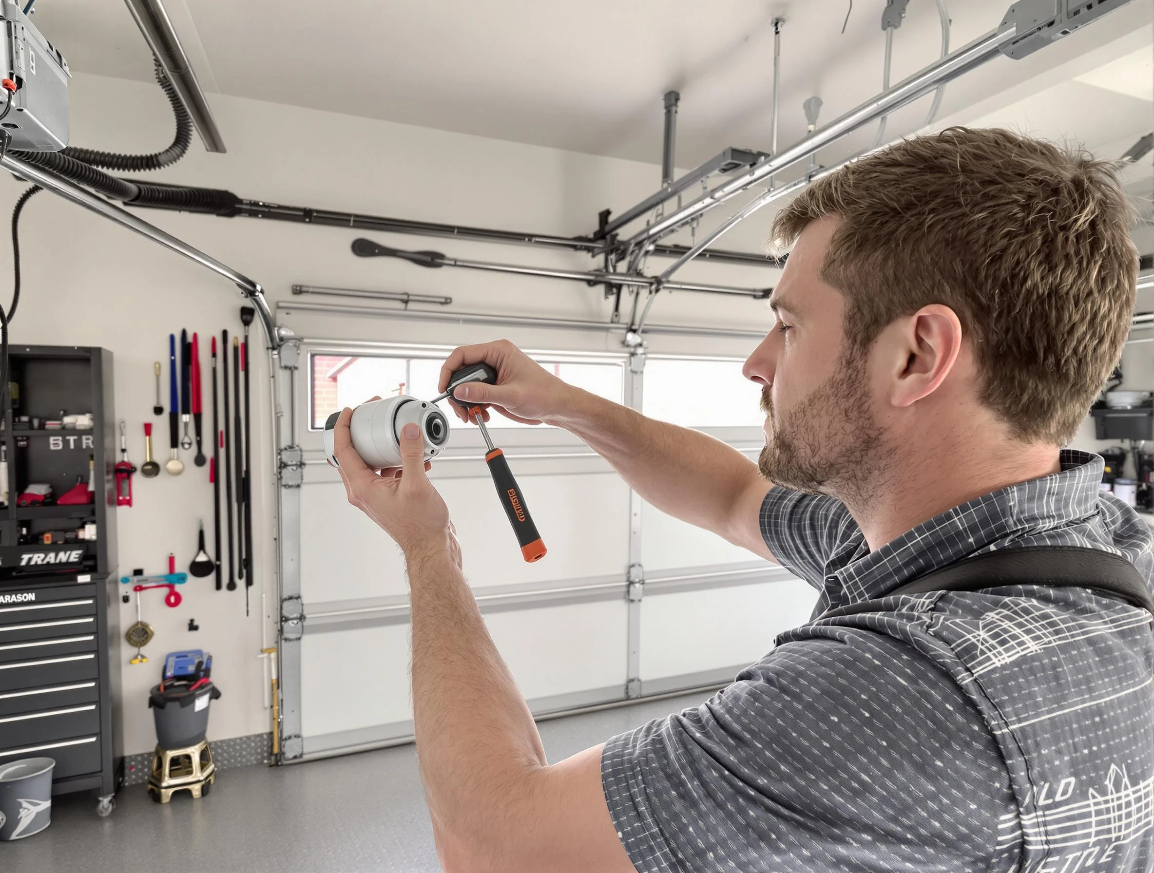 Garage door opener repair service by West Bountiful Garage Door Repair in West Bountiful