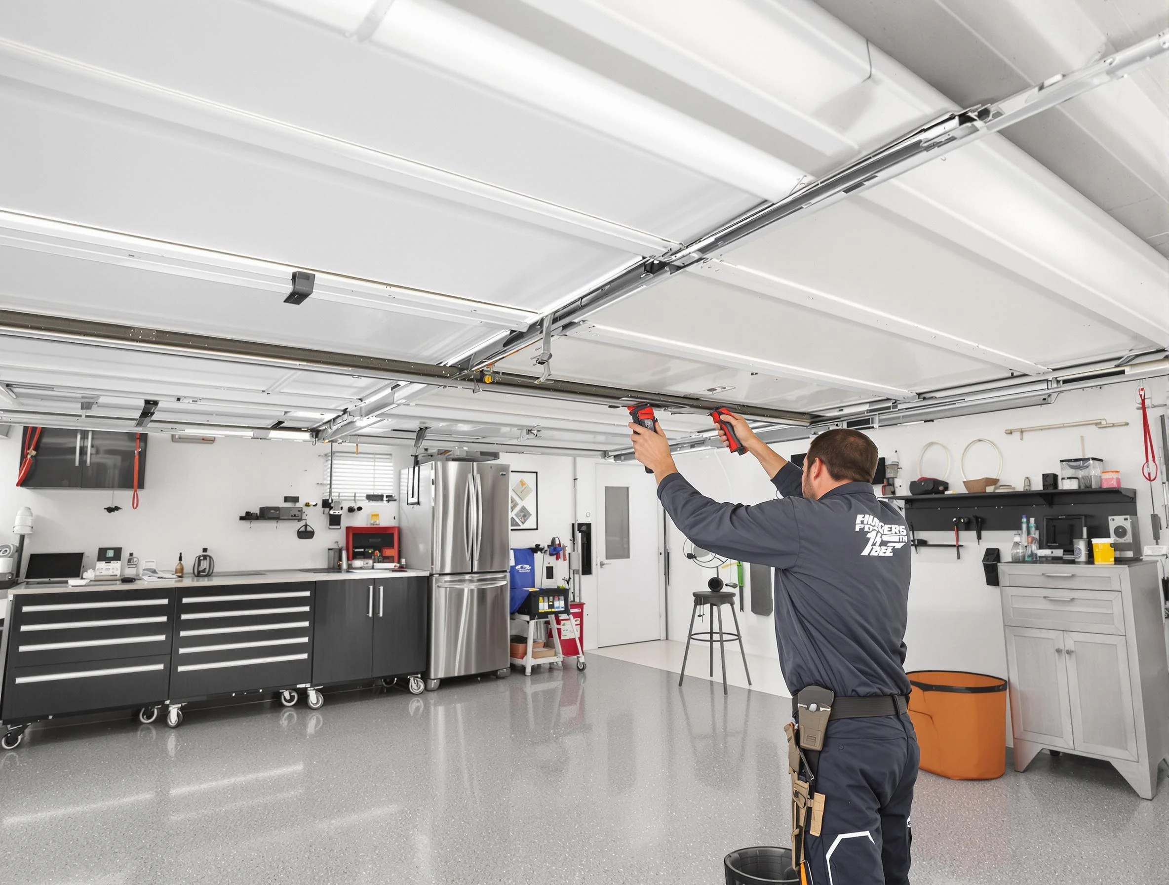 Overhead garage door repair service by West Bountiful Garage Door Repair in West Bountiful